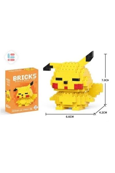 renkli outlet Bricks Pokemon Pikachu Yap boz 3D Puzzle Mini Lego