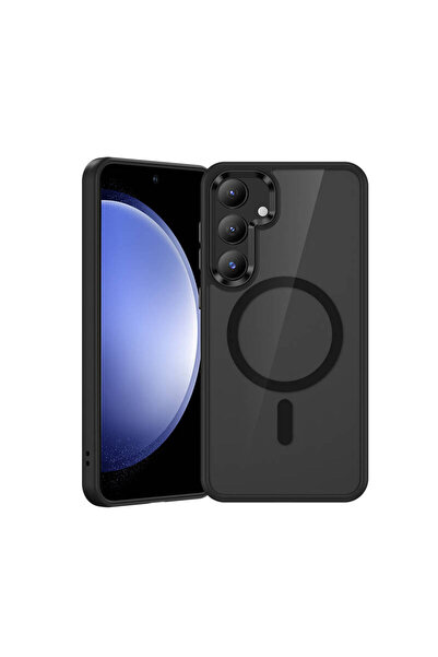 Benks Galaxy S25 Kılıf M-safe Şarj Uyumlu Şeffaf Arka Yüzey MagClap TPU Çerçe...