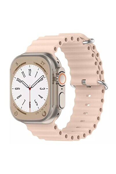 UIQ Silicone Watch Strap Compatible with Apple Watch 1 / 2 / 3 / 4 / 5 / 6 / 7 / 8 / SE / Ultra, Pink