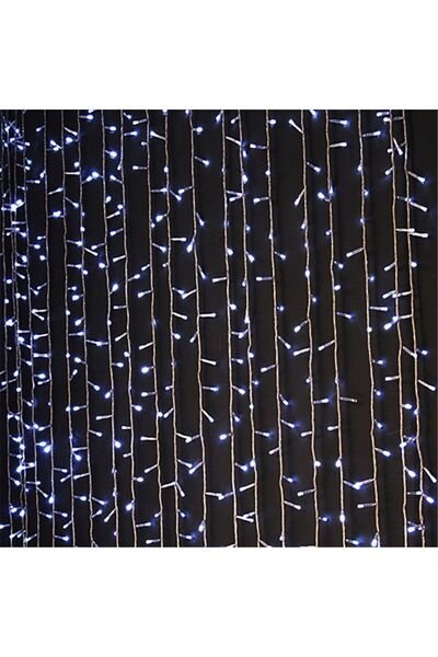 SDX Market Instalație de Crăciun, 6012W, Cortină, Alb Rece, 300 LED-uri, 3 m ...