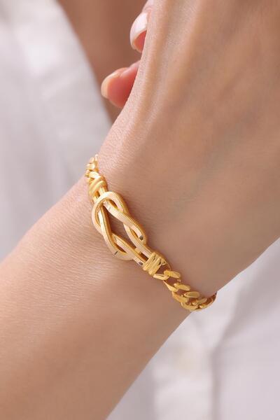 Tufanlar Kuyumculuk 22 Ayar Aşk Düğümü Gurmet Altın Bileklik