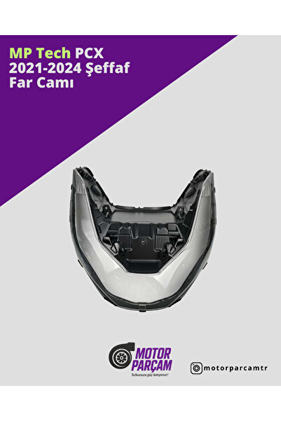 MP Tech Honda PCX 2021-2024 Şeffaf Far Camı