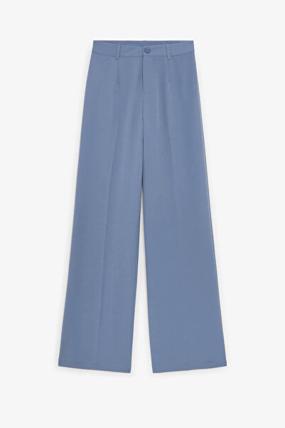 Bak Moda Palazzo Mold Premium Fabric Blue Trousers