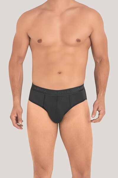Arma Yıldız Men's Bamboo Slip Panties Plain Smoked 3 Pack