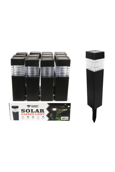 Diamond Visions مصباح مسار مستطيل حديث مزخرف يعمل بالطاقة الشمسية