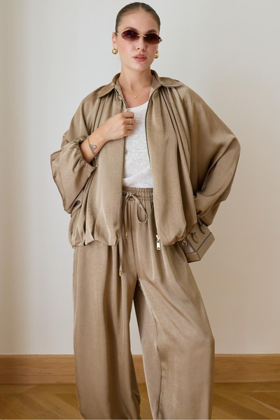 My Blog Mink Bamber Satin Jacket - 9584