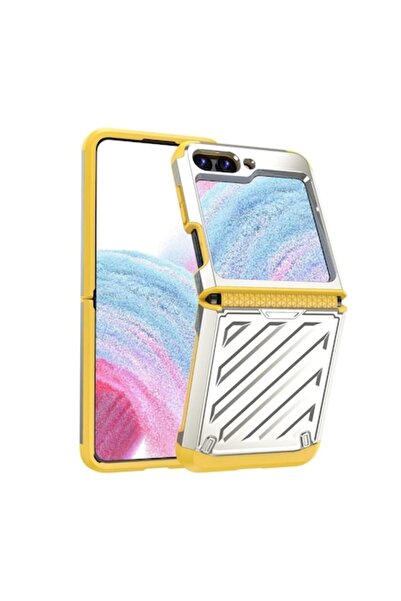 UIQ Husă de telefon compatibilă cu Samsung Galaxy Z Flip 5, hibridă armură TP...