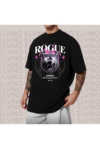 Elvino Street Style Printed Oversize Γυναικεία/Ανδρική μπλούζα Unisex Crew Ne...