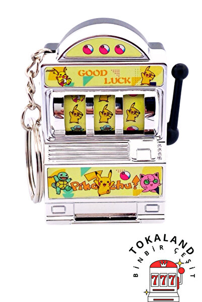 TOKALAND Para Şans Mucize Sayıları Anahtarlığı - Slot / Meyve Makinesi Anahta...