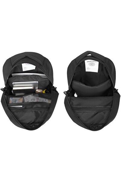 SMART BAGS Laptop Bölmeli Çok Gözlü Okul Gündelik Sırt Çantası