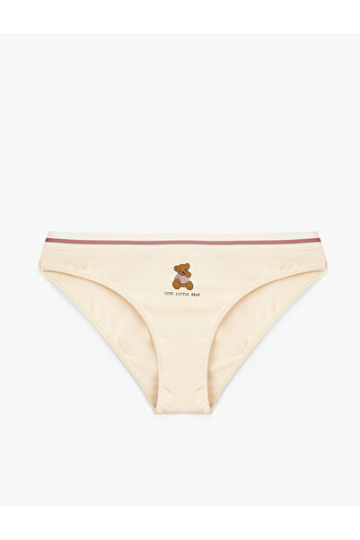 Koton Cotton Comfortable Fit Teddy Bear Printed Panties