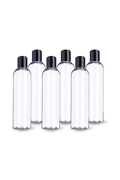 Generic 200ml Clear Plastic Bottles (Pack of 6) - Refillable Containers for S...