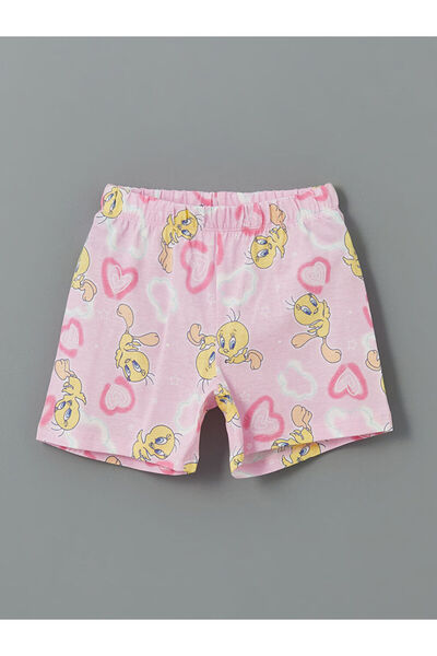 LC Waikiki New Season Elastic Waist Tweety Printed Girls Pajama Bottom - S5I640Z1