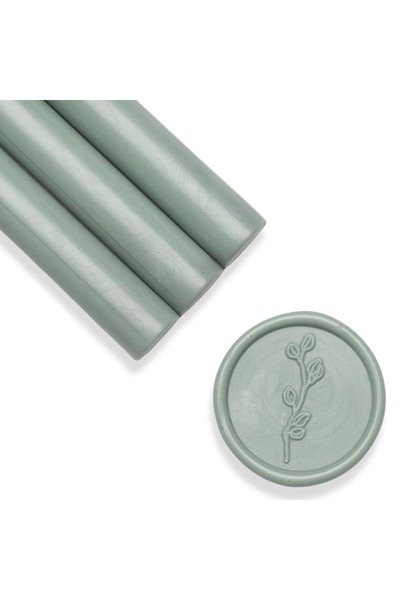 ARTIZAAR Set 5 batoane ceara, verde sage închis, mat, 1.1 x 13 cm, ceara pent...
