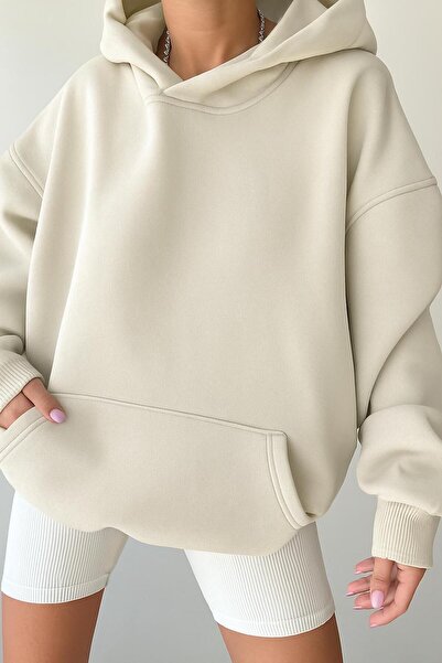 BENROMA 3 İPLİK PENYE UNİSEX KAPÜŞONLU SWEATSHIRT