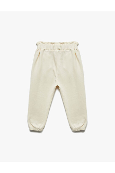 Koton Bej Kız Bebek Eşofman Altı 6Wmg40027Ak