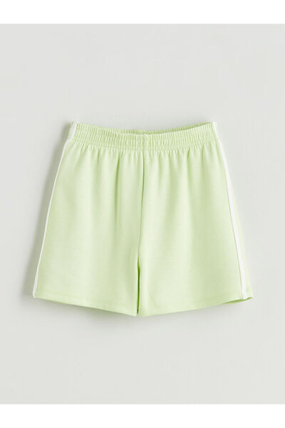 LC Waikiki New Season Basic Elastic Waist Girl's Shorts
