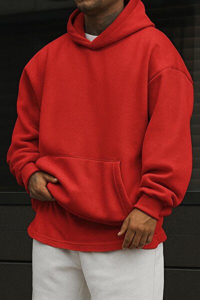 DM DOLCE MORE سترة رياضية بقلنسوة للجنسين مصنوعة من القطن الممشط بثلاث خيوط