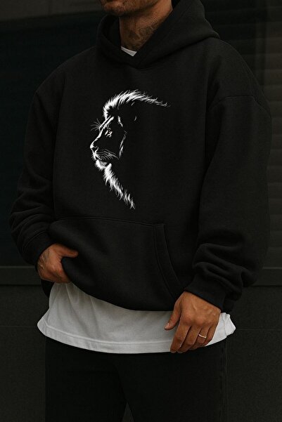 BENROMA 3 İPLİK PENYE ASLAN BASKILI SWEATSHIRT