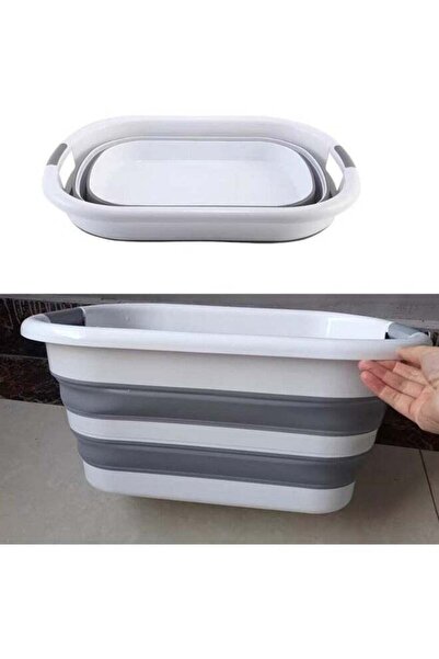 Generic 10.5 Gallon (40L) Collapsible Plastic Laundry Basket with Handle - Fo...