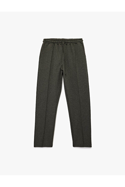 Koton Scuba Fabric Pocket Παντελόνι Κομμένο Σιγαρέτα