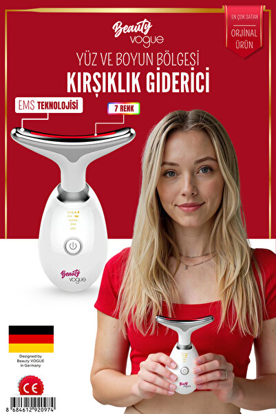Beauty Vogue 7 Renkli Yüz Ve Boyun Ems Masaj Güzellik Cihazı ( Gıdık,Sarkma,K...