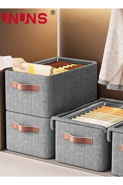 Generic 3-Piece Foldable Cloth Storage Box,Foldable Closet Drawer Storage Box...