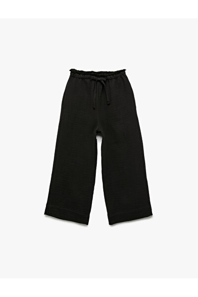 Koton Pamuklu Basic Müslin Geniş Paça Pantolon
