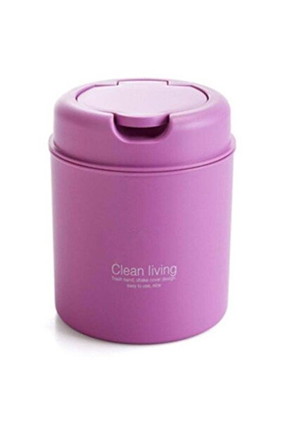 Generic Clean Living Mini Desk Trash Can with Lid, Small Desktop Countertop Waste Basket Garbage Bin for Of