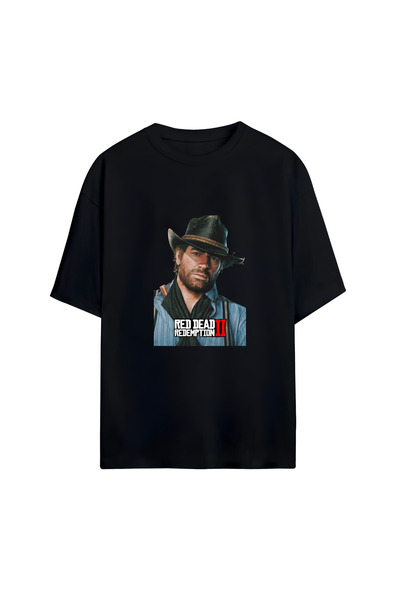 GraffTee تي شيرت قطني كبير الحجم للجنسين من ريد ديد ريدمبشن