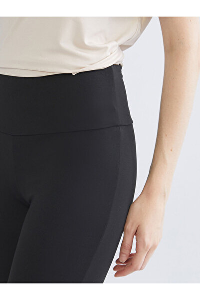 LC Waikiki Black Flared t Shaping / Sculpting Women's Leggings Pants