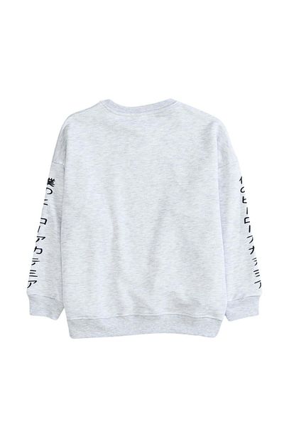 ww waka waka kids store Crew Neck Front Printed Sweatshirt - Giri - 12-13 Years