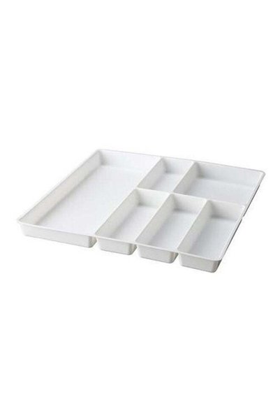 Generic Cutlery Tray For Kitchen Tools Arrangement White 60X4.5cm