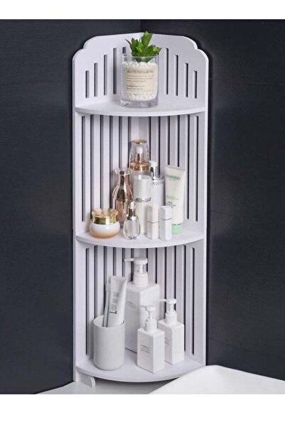 Generic 𝐅𝐅𝐃 Multifunctional 3-Tier Bathroom Corner Shelf - Space-Saving Or...