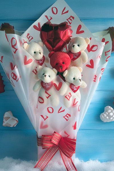 Sole Plush Teddy Bear 90 cm Plush Teddy Bear Birthday Gift Teddy Bear Bouquet Set for Special Day