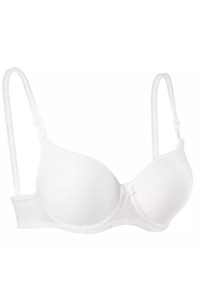 No8 Home Silicone Non-Support Wire Plain Empty Bra White
