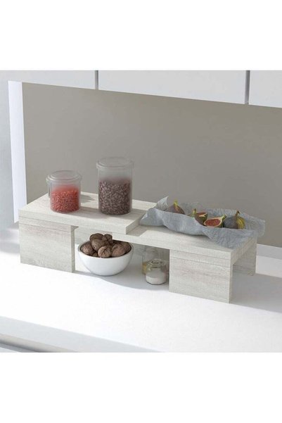 Generic Mahmayi Wooden Storage Rack Kitchen Shelf Organiser, Spice Racks, Cup...
