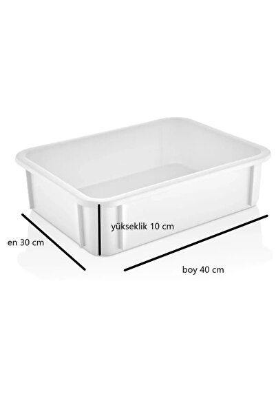 GastroPlast KÜÇÜK BOY PP PLASTİK HAMUR PASASI ,KAPAKSIZ ( EN:30 CM - BOY:40 C...