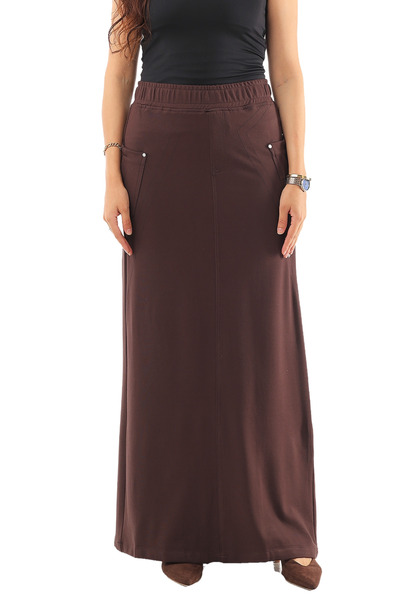 SUGA Long safari skirt