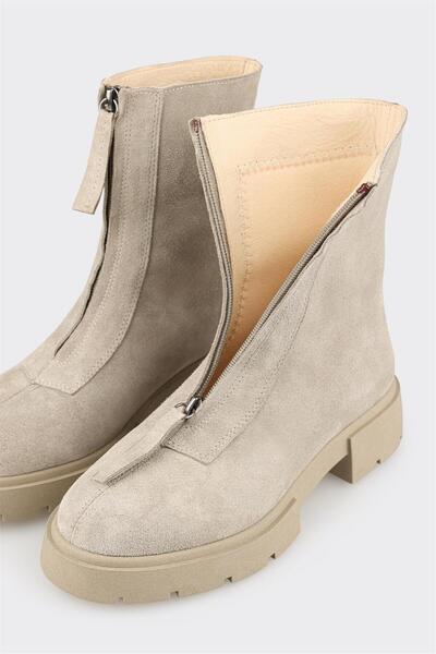 Elle Shoes Bej Deri Kadın Günlük Bot