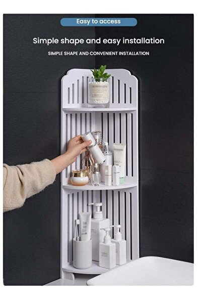 Generic FFD Bathroom Corner Storage Organizer Great for Small Bathroom Storag...