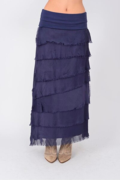 EREN STYLE Italian 2 Size Slimming Layered Silk Skirt & Strapless Dress