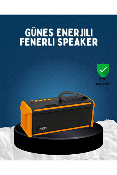 Epilons J-Ipox P520 Bluetooth Hoparlör 8W Güçlü Ses Solar Şarj Fm Radyo