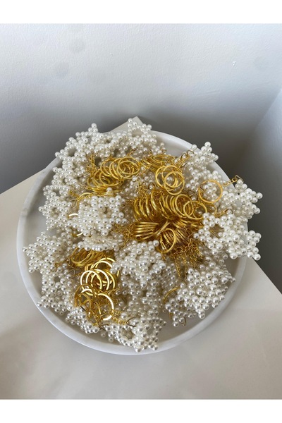 Sesu Dügün,Nisan,Kina ,Nikah,Sünnet hediyelikler 30 ADET inci Anahtarlık (SAD...