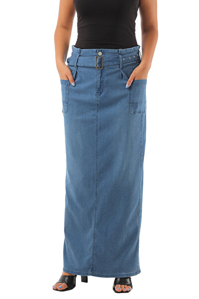 SUGA Long Summer Sky Skirt