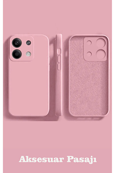 Xiaomi Redmi Note 13 PRO 4G Uyumlu İçi Kadife Pembe Lansman Telefon Kılıfı