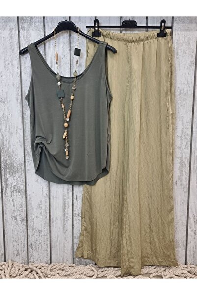 pudubutik Slim Aerobin Fabric Stylish Gold Yellow Trousers