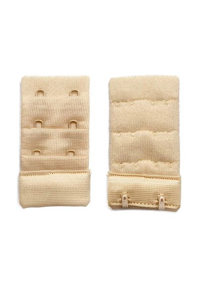 No8 Home 2 Pieces Agraf Bra Extension Clasp 3 Rows / 2 Hooks Skin Gray