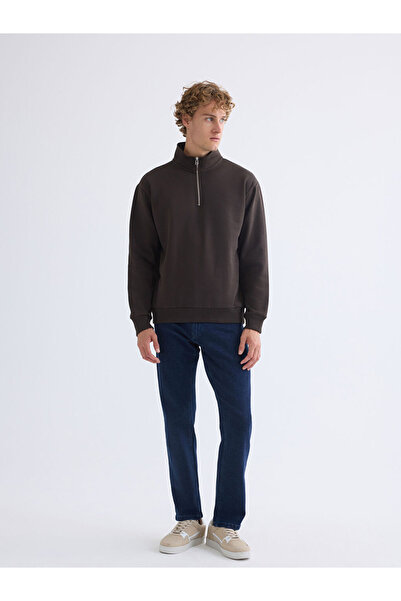 LC Waikiki Sparkling Choices from Shining Store |   Men's Sweatshirt with Stand Collar