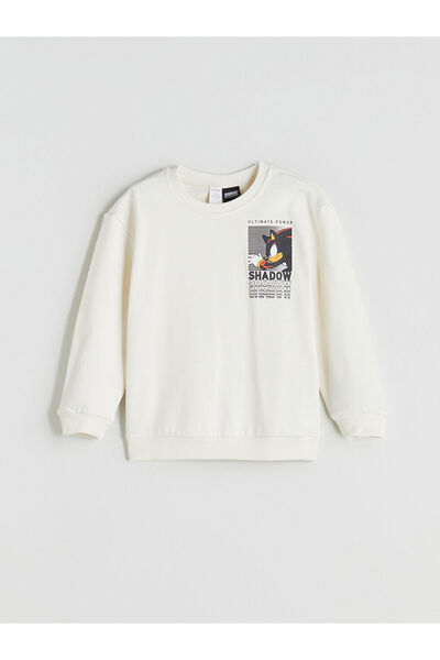 LC Waikiki Λαμπερές επιλογές από το Shining Store |   Φούτερ για αγόρια Sonic με τύπωμα με λαιμόκοψη